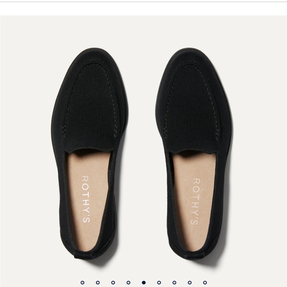 NWOT Rothy’s The Lug Loafer in Onyx Black 10.5